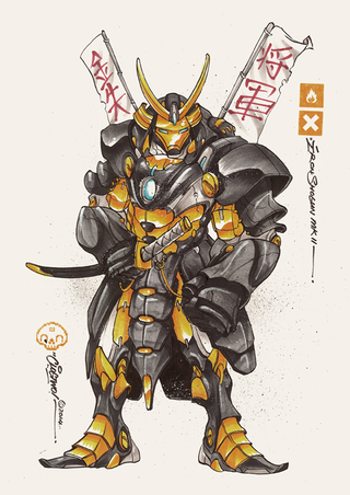 Illustration for article titled Iron Man Looks Badass In Samurai Mech Armor